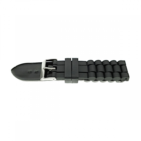 Curea de ceas 01-B18 din silicon negru , 18mm [2]
