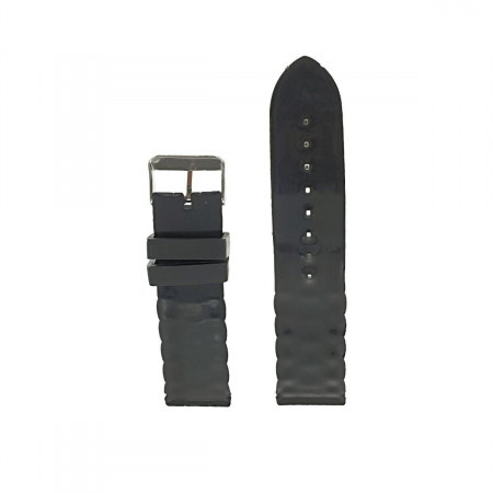 Curea de ceas 01-B20 din silicon negru , 20mm [1]