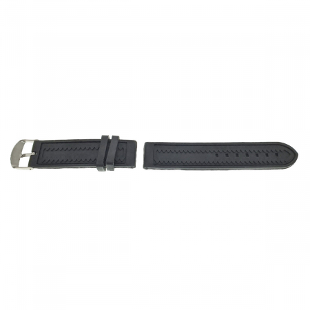 Curea de ceas CB22-01 din silicon negru , 22mm [2]