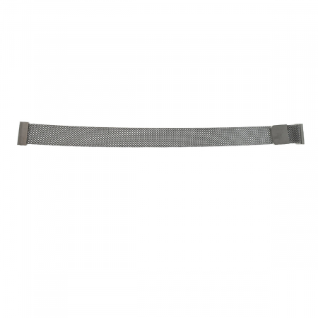 Curea de ceas S-16 tip bratara, din plasa metal, prindere magnetica, argintie, 16mm [2]