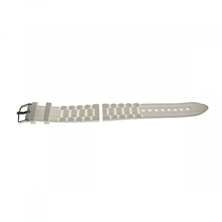 Curele pentru ceasuri - Curea de ceas W18-01 din silicon alb , 18mm