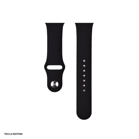 Accesorii ceasuri - Curea smartwatch pentru Apple Watch 38/40/41/42 mm, silicon, negru, Deluxe Sport