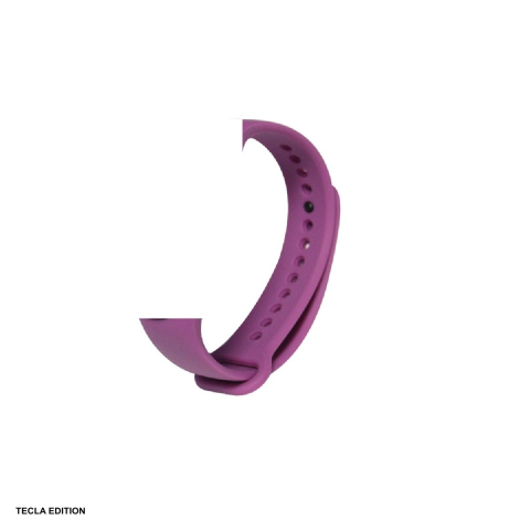Curele smartwatch - Curea smartwatch pentru Xiaomi Mi Band 5/6/7, silicon, mov stelar, Deluxe Sport
