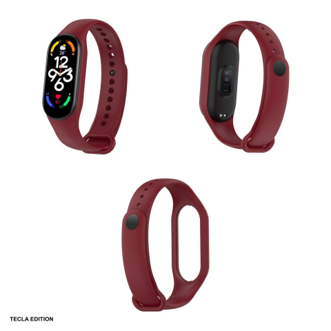 Curea smartwatch pentru Xiaomi Mi Band 5/6, visiniu [3]