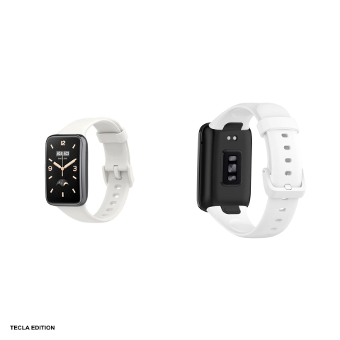 Curea smartwatch pentru Xiaomi Mi Band 7 Pro, silicon, alb [3]