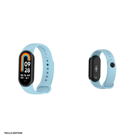 Curea smartwatch pentru Xiaomi Mi Band 8/9, silicon, albastru deschis [3]