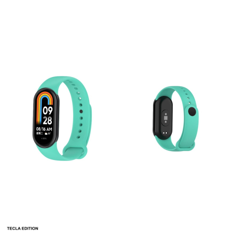Curea smartwatch pentru Xiaomi Mi Band 8/9, silicon, verde menta [3]