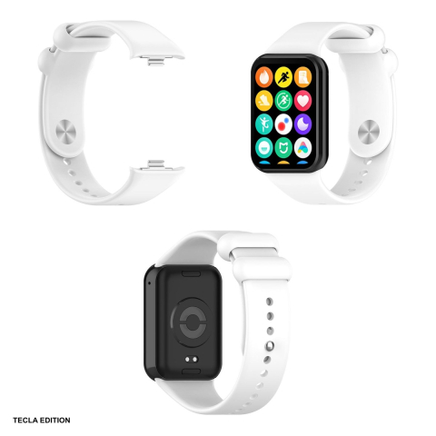 Curea smartwatch pentru Xiaomi Mi Band 8 Pro, silicon, alb [3]