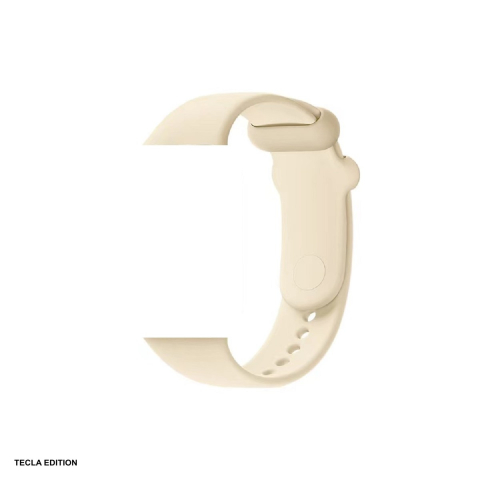 Curele smartwatch - Curea smartwatch pentru Xiaomi Mi Band 8 Pro, silicon, bej, Deluxe Sport