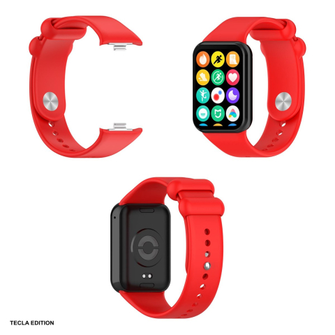 Curea smartwatch pentru Xiaomi Mi Band 8 Pro, silicon, rosu [3]