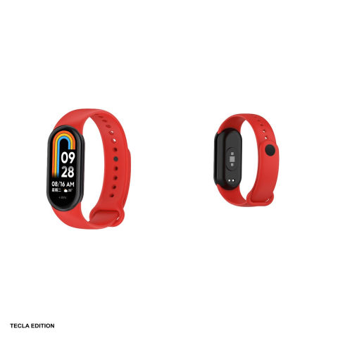 Curea smartwatch pentru Xiaomi Mi Band 8, silicon, rosu [3]