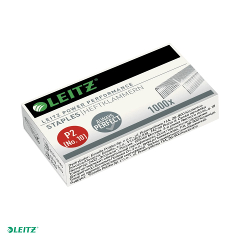 Accesorii birou - Cutie 1000 capse Leitz Power Performance, P2, N10, 4 mm, 2-15 coli