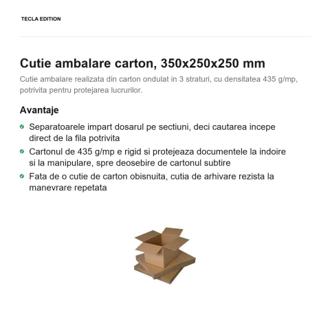 Cutie ambalare carton, 350x250x250 mm [1]