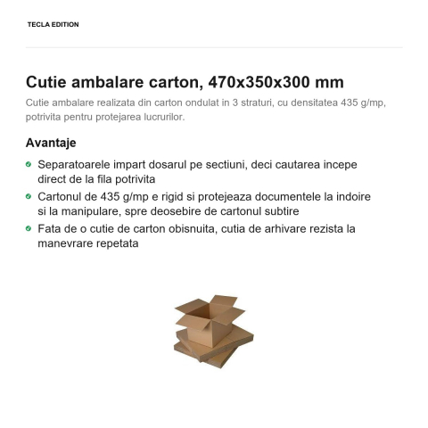 Cutie ambalare carton, 470x350x300 mm [1]