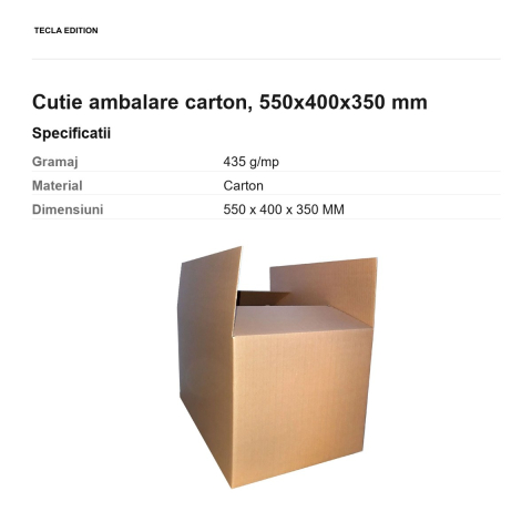 Cutie ambalare carton, 550x400x350 mm [2]