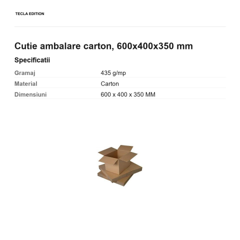 Cutie ambalare carton, 600x400x350 mm [2]