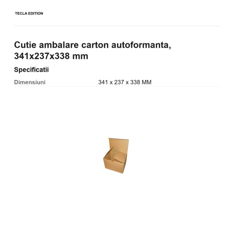 Cutie ambalare carton autoformanta, 341x237x338 mm [2]
