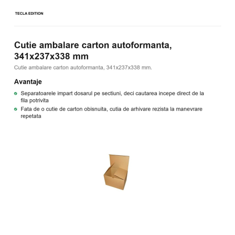 Cutie ambalare carton autoformanta, 341x237x338 mm [1]