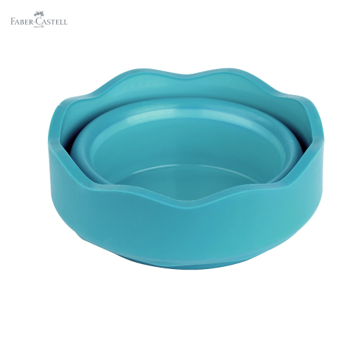 Cutie apa Click-Go Faber-Castell, design ergonomic turcoaz, pentru pictura si desen [4]