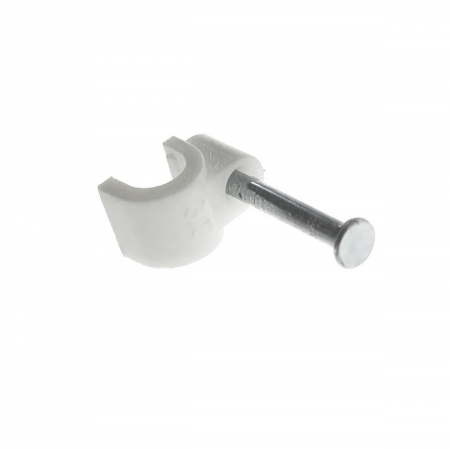 Cutie cu 100 bucati cleme cablu 3.5mm, Lanberg 41454, pentru prindere si fixare, albe [3]