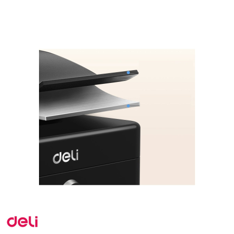 Cutie de valori Deli din metal cu 2 chei, tavita detasabila cu 5 compartimente si maner de transport, 9x20x16 cm, neagra [4]