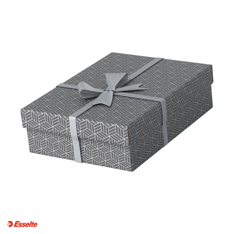 Cutie depozitare Esselte Home Recycled, S- cadou, carton, gri [0]
