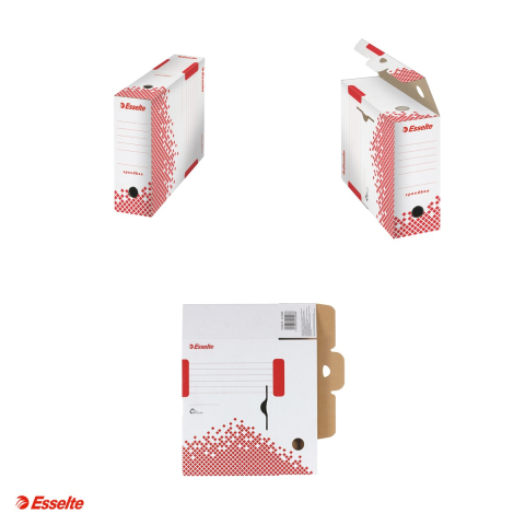Cutie depozitare si arhivare Esselte Speedbox, carton, 100 mm, alb [3]
