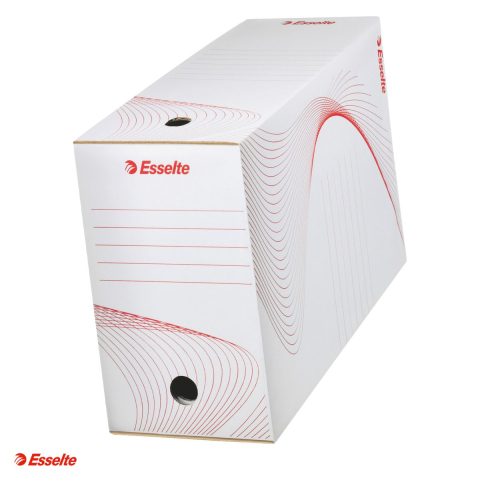 Cutii depozitare - Cutie depozitare si arhivare Esselte Standard, carton, 150 mm, alb