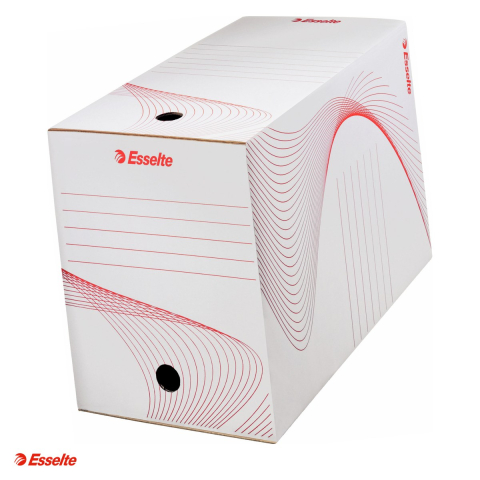 Cutii depozitare - Cutie depozitare si arhivare Esselte Standard, carton, 200 mm, alb