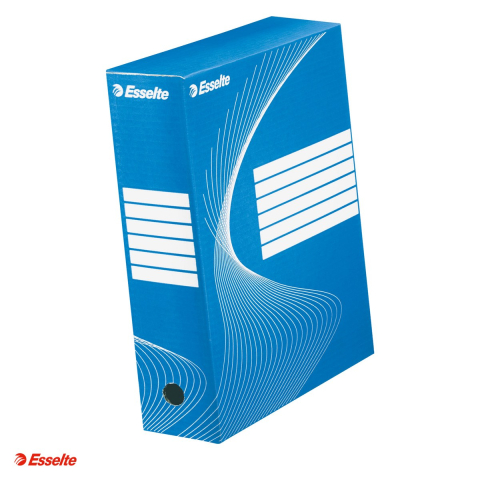 Cutii depozitare - Cutie depozitare si arhivare Esselte Standard VIVIDA, carton, 100 mm, albastru