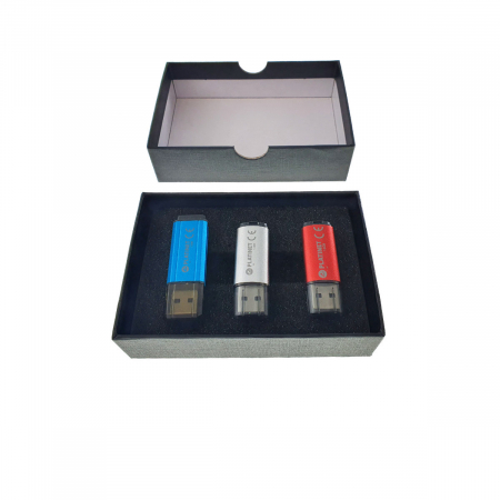 Cutie personalizabila Platinet Pendrive Box 45158, 120x84x32mm, pentru memorie USB, cu capac, neagra [3]