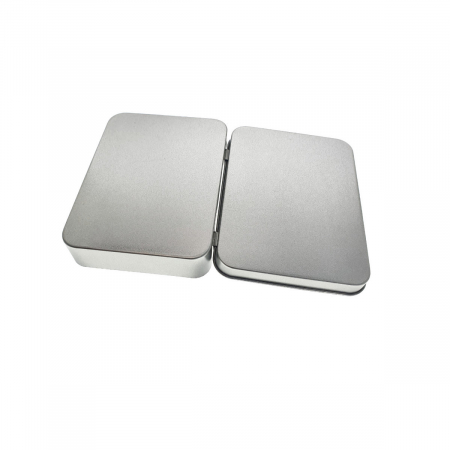 Cutie personalizabila Platinet Pendrive Box 45169, 115x85x22mm, pentru memorie USB, metalica, inchidere tip carte, argintie [2]
