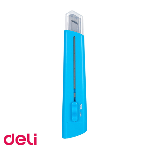 Cutter mare Deli cu lama inox 18 mm, protectie lama si sistem de blocare, pentru taieri precise [3]