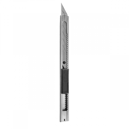 Cutter metalic cu lama otel SK5 de 9mm in unghi 30°, sistem siguranta automata, clips pentru prindere, model Clasic 92034, taiere precisa, sistem snap-off 7 sectiuni [2]
