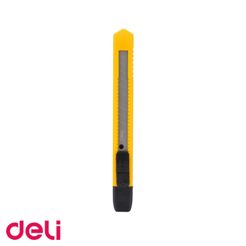 Cuttere si lame de rezerva - Cutter mic Deli, lama inox, compact si usor de utilizat, pentru birou si uz general