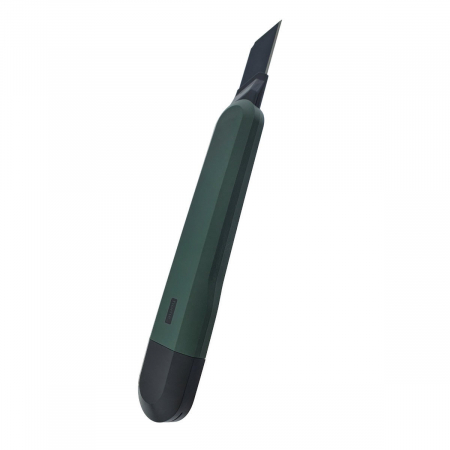 Cutter profesionist cu sina metalica model Home Series 00742, lama din inox SK2 innegrit cu 8 sectiuni, lungime lama 100 mm, latime lama 18 mm, verde inchis [1]