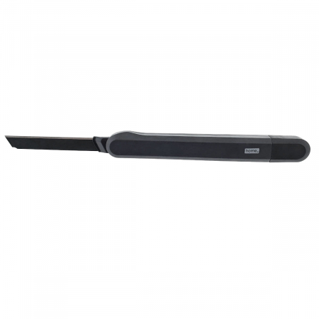 Cutter utilitar cu sina metalica, model Home Series 00739m, lama inox innegrit cu 13 sectiuni, lungime lama 80mm, latime lama 9mm, negru [2]