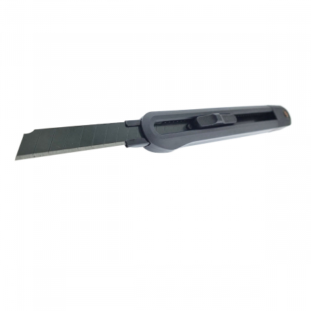 Cutter utilitar cu sina metalica, model Home Series 00739m, lama inox innegrit cu 13 sectiuni, lungime lama 80mm, latime lama 9mm, negru [4]