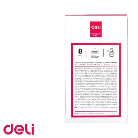 Datiera automata din metal Deli, 8 caractere, numerotare secventiala, pentru birou [4]