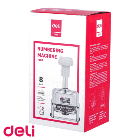 Datiera automata din metal Deli, 8 caractere, numerotare secventiala, pentru birou [3]