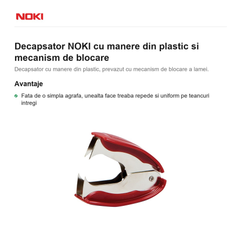 Decapsator NOKI cu manere din plastic si mecanism de blocare [1]