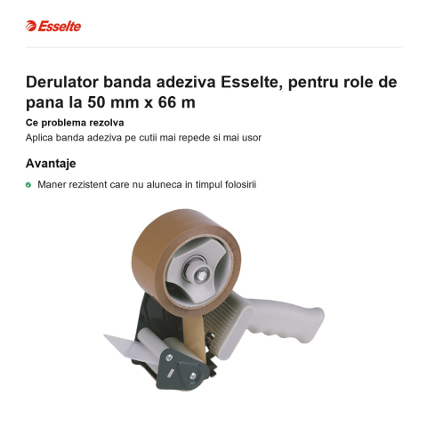 Derulator banda adeziva Esselte, pentru role de pana la 50 mm x 66 m [1]
