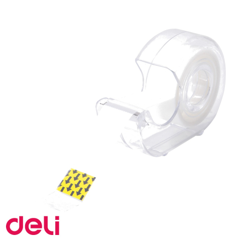 Dispenser cu banda adeziva invizibila Deli, 18mm x 7.62m, pentru birou si uz casnic [4]