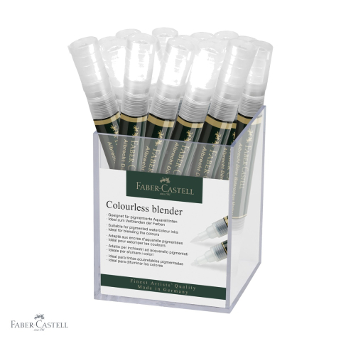 Markere si instrumente de desen artistic - Display 16 markere blender Faber-Castell Albrecht Durer, varf pensula si fineliner, pentru estompare culori