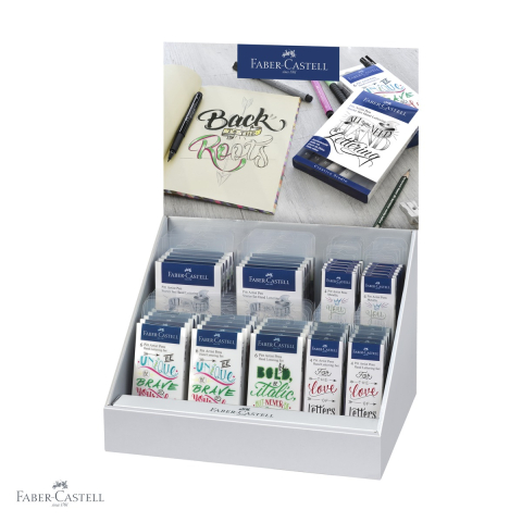 Markere si instrumente de desen artistic - Display Pitt Artist Pen caligrafic Faber-Castell, set 30 markere, pentru caligrafie si desen artistic