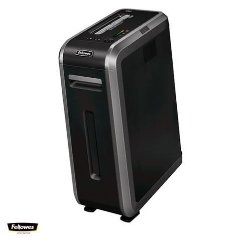 Distrugatoare documente si accesorii - Distrugator de documente Fellowes 125Ci, taiere cross-cut P-4 in particule de 4x38 mm, 20 coli, cos de 53 l, Jam Proof, SafeSense, pentru 3-5 utilizatori, 735x283x530 mm
