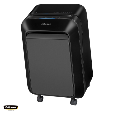 Distrugatoare documente si accesorii - Distrugator de documente Fellowes Powershred LX211, taiere micro-cut P-5 in particule de 2x12 mm, 15 coli, cos de 23 l, Jam Proof, pentru 1-3 utilizatori, 533x362x296 mm, negru