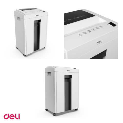 Distrugator documente Deli 9952 Cross Cut, taiere cross-cut, 4x25, 10 coli, niv securitate 4, 550x350x250 mm [3]