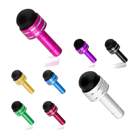 Capace anti praf - Dop anti-praf, pentru mufa Jack 3.5mm cu stylus pentru ecrane tactile - set 5 buc - DAPJ35S