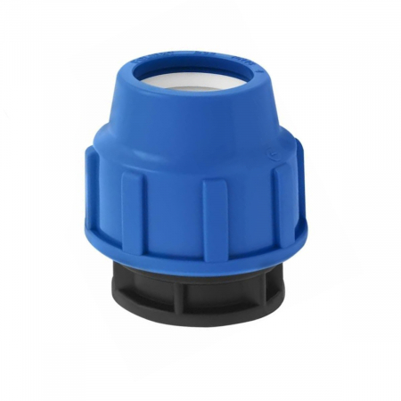 Articole si instalatii sanitare - Dop inchidere PEHD 20mm, presiune 16 bar, pentru conducte apa si irigatii, albastru-negru